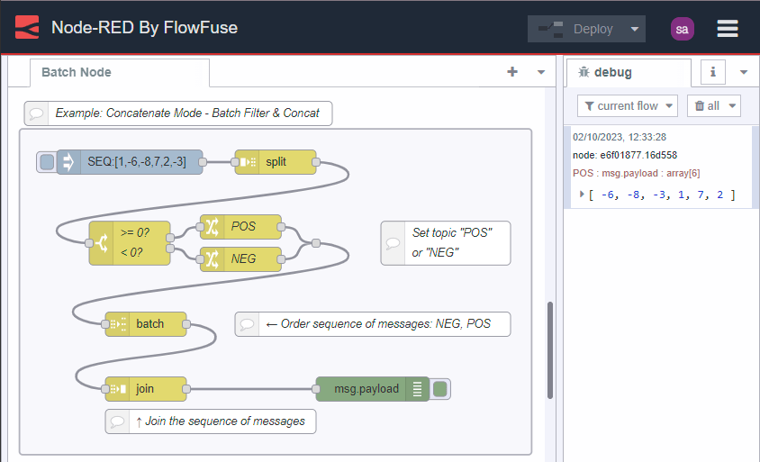 Batch filter and concatenate
